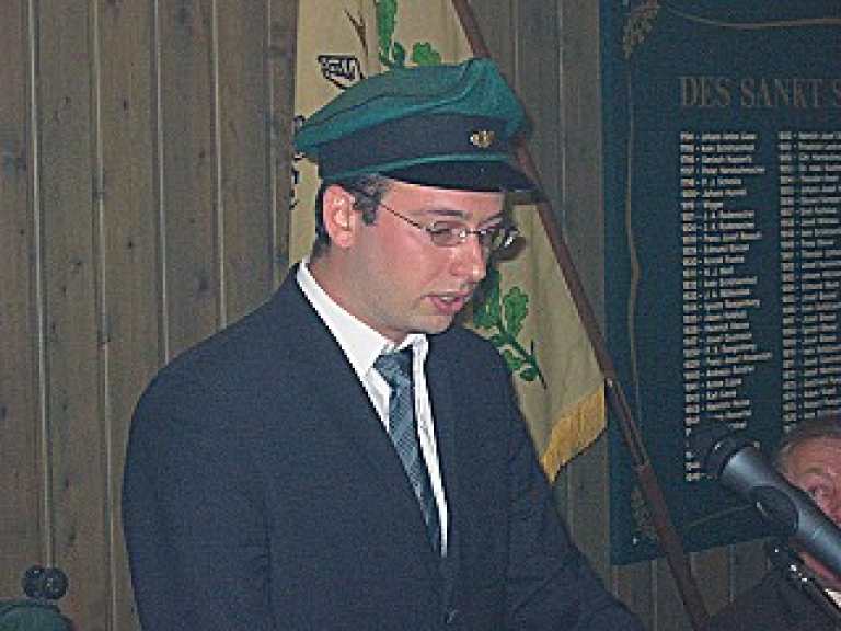 Ordensübergabe 2004 - Schützenkönig Sebastian Reither