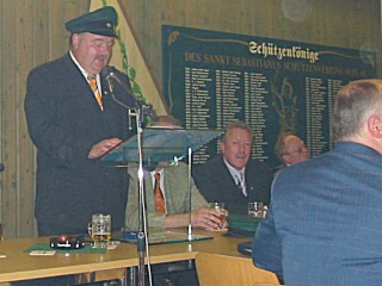 Ordensübergabe 2003 - Major Paul Imhäuser